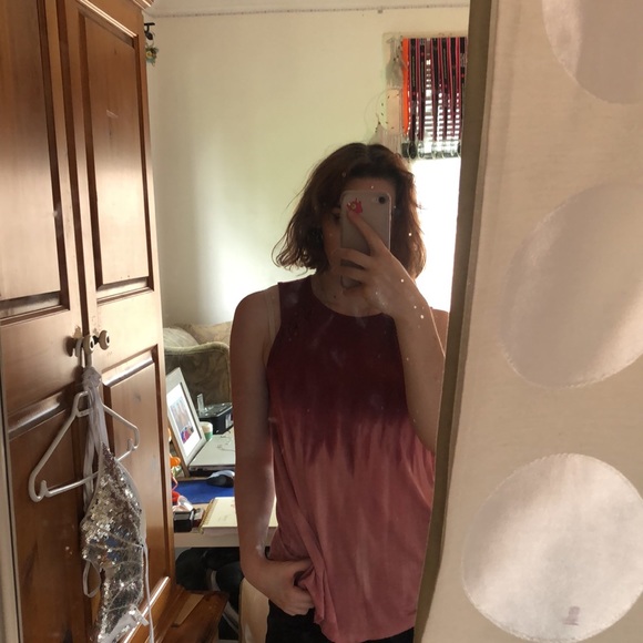 American eagle pink ombre tank top, women’s size small - Picture 2 of 4